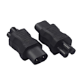 Miniatyrbillede 4 af 5: Letvægts Han Hun Adapter C7 til C8 Lige Adapter C8 til C13/C8 til C15