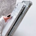 Miniatyrbilde 4 av 5: Gjennomsiktig lommebok-telefondeksel for iPhone 12 Pro Max Oppgradert kortspor Deksel Slank passform Beskyttende Myk TPU Støtsikkert deksel med Søt Kortholder for Apple iPh