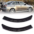 Miniatyrbillede 1 af 4: 2 stk. til Mitsubishi Lancer 2008-2015 Evo 10 X Sort Front Skærm Side Ventilationsdæksel