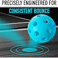 Miniatyrbilde 3 av 5: 12 stk. Pickleball Nettpose 26 Hull Hullball PE Materiale Høy Elastisitet Wiffle Ball