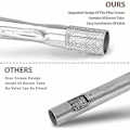 Miniatyrbilde 4 av 5: Tcgg-61.6 X 26.4cm Rørbrenner 65032 for Weber Q300-serien Q320, Q3000, Q3200, Rustfritt Stål Gassgrilltilbehør for 404341, 57060001, 5860