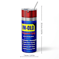 Miniatyrbilde 3 av 5: WD40-Skitten Mønster Termos-Kopp 590ml Rustfritt Stål Isolasjon Rett Vannflaske Lekkasjesikker Matkvalitet Reisekrus