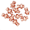 Miniatyrbillede 2 af 5: 10 stk. Massiv Kobber Split Bolt Konnektor, Jordledningsklemme - 6AWG