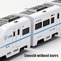 Miniatyrbillede 2 af 3: Elektrisk Universel Simulation Højhastigheds Jernbane Harmony Tog Model Børnelegetøj three carriages