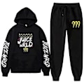 Miniatyrbild 1 av 5: Ny Juice World Hoodie Träningsoverall Sweatshirt + Joggingbyxor Juice Wrld Juice Wrld Juice Wrld Trap Rap Regnbåge Tomografi Juice Wrld black XL