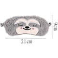 Miniatyrbillede 2 af 5: Acsergery stykker sjov gave bind for øjnene blød fluffy plys dovendyr sovemaske