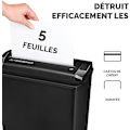 Miniatyrbilde 3 av 5: P-25S Dokumentmakulator for hjemmebruk - Rett kutt - 5 arks kapasitet - 11L resirkuleringsbeholder - Powershred® P-25S - Sikkerhetsklasse P1 - Svart