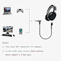 Miniatyrbilde 5 av 5: Lydkabel Fleksibel Stereo Gaming Headset Ledning Erstatning For Steelseries Arctis 3/5/7 Pro Gaming-YUHAO