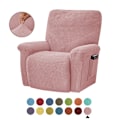 Miniatyrbild 1 av 4: All-inclusive elastisk recliner soffaöverdrag enfärgad polarfleece soffa kudde överdrag för alla årstider Recliner överdrag
