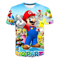 Pikkukuva 1 / 2: Sarjakuva Super Mario T-paita Lasten 3D-painettu T-paita Toppi xl