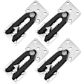 Miniatyrbillede 1 af 5: 4 stk. Sektions Sofa Connector, Heavy Duty Sofa Snap Alligator Sofa Connector Sofa Interlocking Connector Møbel Joint Snap Med Monteringsskruer