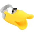 Miniatyrbillede 1 af 5: Anti-bid Andenæb Form Hundemundkurve Anti-kaldt Mundkurv Masker Kæledyr Mundsæt Bidesikker (Gul, M)