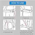 Miniatyrbillede 4 af 5: Fitness booty bands bounce trainer elastisk træktov squat modstandsbånd justerbart taljebælte benstyrke smidighedstræning
