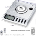 Pikkukuva 3 / 5: Smart Weigh Gem20-20g X 0,001 grammaa, erittäin tarkka digitaalinen milligramma koruvaaka, uudelleenladattava, koru- ja jalokivivaaka, kalibrointipainot ja pinsetit