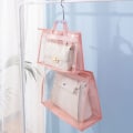 Miniatyrbillede 3 af 6: Åndbar fugttæt taske støvpose garderobe forseglet læder taske beskyttelse opbevaringstaske (beige M)