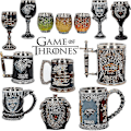 Miniatyrbillede 5 af 5: Game of Thrones Krus Goblet Rustfrit Stål Harpiks 3D Øl Tankard Kaffe Kop Vin