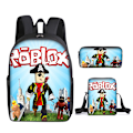 Pikkukuva 1 / 5: Roblox koululaukku kolmiosainen setti Roblox peli reppu