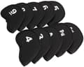 10 st Golf Head Covers Klubbor Järn Putter Head Protector Set Neopren Svart