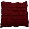Miniatyrbild 2 av 5: Dam Tjock Ribbstickad Vinter Infinity Cirkel Loop Halsduk Premium Twist Claret