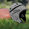 Miniatyrbild 3 av 5: Rugbyhjälm, Mjuk Vadderad Huvudbonad, Flag Football Skydd Fotbollshjälm för Ungdom Barn Style D