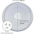 Pikkukuva 5 / 5: Universaali Mikroaaltouunin Kiertolevy Lasilevyllä, 3 Kiinnikkeellä, 24,5 Cm