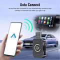 Pikkukuva 4 / 4: Langaton Carplays-sovitin Android Auto 2 in 1 Älykäs USB-dongle sedan-autoille