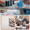 Miniatyrbild 2 av 4: Broderi Schablon Lapptäcken Handkonto Quilting Linjal Professionella DIY Syverktyg
