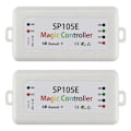 Miniatyrbillede 1 af 5: 2 stk. SP105E Lysbånd Controller Mobiltelefon Smart Bluetooth Farvekontroller LED Fuld Farve Con