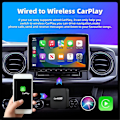 Miniatyrbillede 3 af 5: Bil AI BOX 2-I-1 Trådløs Android Auto Carplay Adapter Smart Bil AI Boks Bil Kablet CarPlay til Trådløs