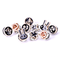 Pikkukuva 1 / 5: 10 kpl/ set Mini Pearl Flower Crystal rintakorun napit cute