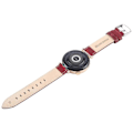 Miniatyrbillede 4 af 5: Til Garmin Lily 2 Active/Lily 2 håndledsrem 14 mm Toplag Ko Læder Urrem - Vinrød Wine Red