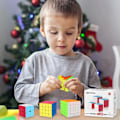 Pikkukuva 5 / 5: Speed Cube -setti, 2x2 3x3 4x4 5x5 Tarraton Speed Cube -paketti - Kirkas Magic Cube -pakkaus, Sileä Cube-palapeli lahjapakkauksella - 4 kpl - -