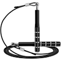 Miniatyrbillede 1 af 5: Sjippetov, speed jump rope til træning fitness workout, justerbar voksen trænings sjippetov til mænd, kvinder, børn og piger