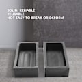 Miniatyrbillede 3 af 4: 4 Stk. 1 Kg Grafit Ingot Form Støbe Ingot Digel Form Sølv Guld Ingot Form Smeltning Cas (sammenfiltring)