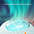 Miniatyrbillede 3 af 5: K-1106 Flyvende Tallerken Laser Projektionslampe Aurora Galaxy Projektor Dobbelt Effekt Lys med Batteri Indendørs Ambient Lys