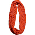 Miniatyrbillede 2 af 5: Dame Tyk Ribstrikket Vinter Infinity Circle Loop Halstørklæde Premium Twist Orange