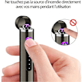 Miniatyrbillede 4 af 5: Elektrisk Lighter, USB Genopladelig Lighter, Buelamper med Strømindikatorlys, Flammeløs Lighter, Vindtæt Bærbar Lighter, Morsdagsgave til Mig