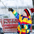 Miniatyrbillede 4 af 4: 4 Par Vinter Børnehandsker Strik Fuld Finger Varme Handsker Varmt Elastisk Strikket