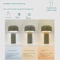 Miniatyrbillede 3 af 5: Svampelampe Nordisk dekorativ lille svampebordlampe designer samme hotel soveværelse sengebord simpel natlampe
