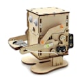 Miniatyrbilde 5 av 5: Robot som spiser mynter - Tremodell for DIY, undervisning, læring, STEM-prosjektsett for barn, vitenskapelig eksperiment, tremonteringsett