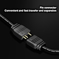 Miniatyrbild 5 av 5: Coolmoon Argb Splitter 5v 3 Pin 1 Till 4 Universal 33.5cm Moderkort Argb Förlängningskabel Med Skyddslock För Stationär Dator Kaesi