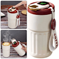 Miniatyrbild 2 av 5: Isolerad Resemugg Återanvändbar Läcksäker Kaffekopp för Camping Picknick