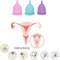 Miniatyrbilde 5 av 5: Menskopp - 3 menstruasjonskopper - Myk, fleksibel medisinsk silikon for komfort