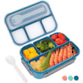 Miniatyrbillede 1 af 5: Bento Box til Voksne, Børns Lækagesikre Madkasse, Tåler Opvaskemaskine, Fryser og Mikroovn, BPA-fri Blue