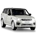 Miniatyrbillede 1 af 5: 1:32 Range Rover Sport Simulations Legetøjsbil Model Legering Træk Tilbage Børnelegetøj Samling Gave Off-road Køretøj A268 silver