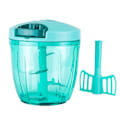 Miniatyrbillede 1 af 5: Manuel grøntsagshakker med 5 blade, nem håndbetjent bærbar hvidløgspresser, piskeris og smoothieblender, 900 ml (blå) fra Valuetools BPA-fri