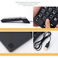 Miniatyrbild 5 av 5: Numeriskt tangentbord, USB numeriskt tangentbord, USB 18-knapps numeriskt tangentbord för bärbar dator/Notebook PC-dator