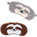 Miniatyrbillede 1 af 5: Acsergery stykker sjov gave bind for øjnene blød fluffy plys dovendyr sovemaske