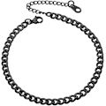 Pikkukuva 1 / 4: Nilkkakoru Kuubalainen teräs nilkkakoru pituus 22 cm, leveys 4,8 mm, musta