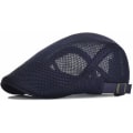 Miniatyrbild 1 av 5: Män Andas Mesh Sommar Hat Justerbar Newsboy Basker Ivy Cap Flat Capnavy